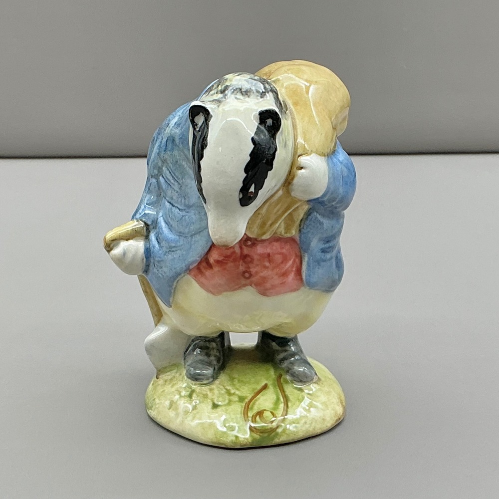 Beswick Beatrix Potter Tommy Brock Badger Figurine F Warne England Vintage 4"